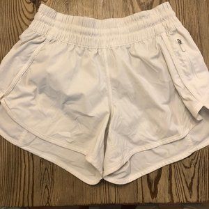 White Lulu Lemon Shorts